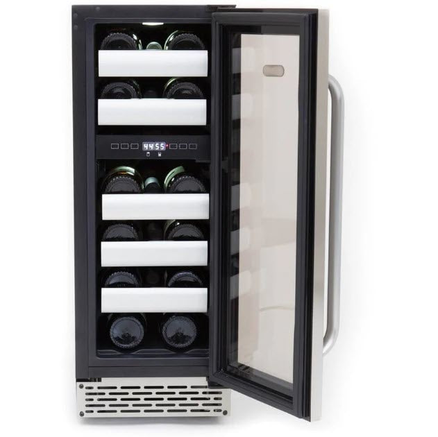 Whynter Elite 17 Bottle Seamless Stainless Steel Door Dual Zone Built-in Wine Refrigerator