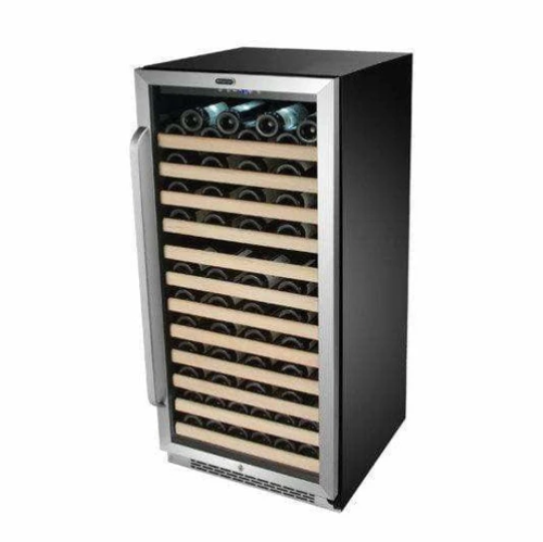 Whynter 100 Bottle Built-in Stainless Steel Compressor with Display Rack Wine Fridge