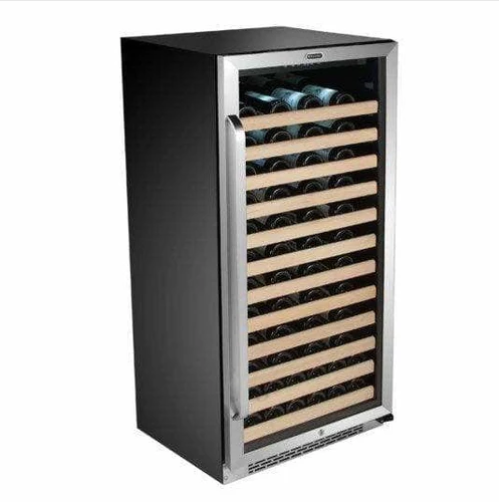 Whynter 100 Bottle Built-in Stainless Steel Compressor with Display Rack Wine Fridge